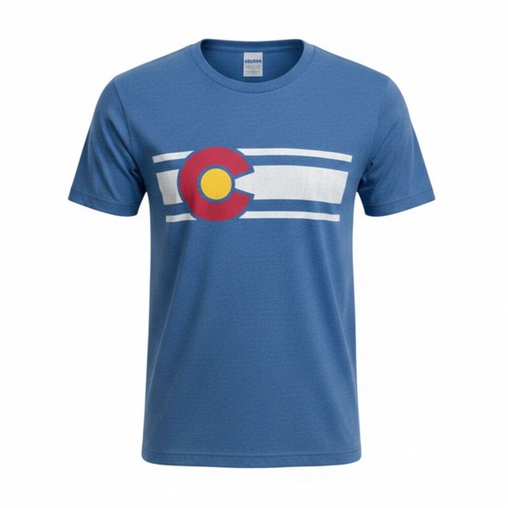 COLORADO VINTAGE INSPIRED GRAPHIC DESTINATION MILE HIGH CASUAL CREWNECK T-SHIRT